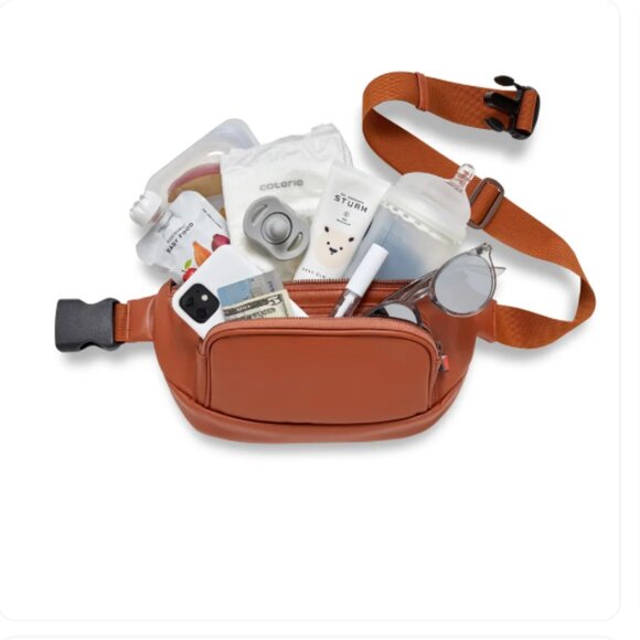 Kibou Brown Minimal Diaper Belt Bag - Picture 5 of 6